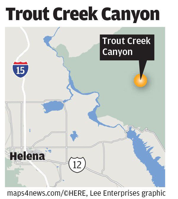 Trout Creek Canyon map